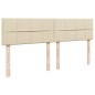 vidaXL Boxspringbett mit Matratze Creme 200x200 cm Stoff vidaXL Boxspringbett mit Matratze Creme 200x200 cm Stoff