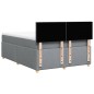 vidaXL Boxspringbett mit Matratze Hellgrau 140x190 cm Stoff vidaXL Boxspringbett mit Matratze Hellgrau 140x190 cm Stoff