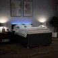 vidaXL Boxspringbett mit Matratze Schwarz 140x190 cm Stoff vidaXL Boxspringbett mit Matratze Schwarz 140x190 cm Stoff