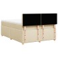 vidaXL Boxspringbett mit Matratze Creme 140x190 cm Stoff vidaXL Boxspringbett mit Matratze Creme 140x190 cm Stoff