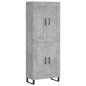 Highboard Betongrau 69,5x34x180 cm Holzwerkstoff Highboard Betongrau 69,5x34x180 cm Holzwerkstoff