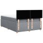 vidaXL Boxspringbett mit Matratze Hellgrau 140x200 cm Stoff vidaXL Boxspringbett mit Matratze Hellgrau 140x200 cm Stoff
