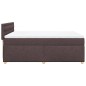 vidaXL Boxspringbett mit Matratze Dunkelbraun 140x200 cm Stoff vidaXL Boxspringbett mit Matratze Dunkelbraun 140x200 cm Stoff
