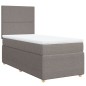 vidaXL Boxspringbett mit Matratze Taupe 90x190 cm Stoff vidaXL Boxspringbett mit Matratze Taupe 90x190 cm Stoff