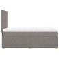 vidaXL Boxspringbett mit Matratze Taupe 90x190 cm Stoff vidaXL Boxspringbett mit Matratze Taupe 90x190 cm Stoff