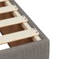 vidaXL Boxspringbett mit Matratze Taupe 90x190 cm Stoff vidaXL Boxspringbett mit Matratze Taupe 90x190 cm Stoff