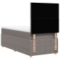 vidaXL Boxspringbett mit Matratze Taupe 90x190 cm Stoff vidaXL Boxspringbett mit Matratze Taupe 90x190 cm Stoff