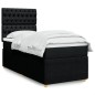 vidaXL Boxspringbett mit Matratze Schwarz 90x190 cm Stoff vidaXL Boxspringbett mit Matratze Schwarz 90x190 cm Stoff