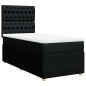 vidaXL Boxspringbett mit Matratze Schwarz 90x190 cm Stoff vidaXL Boxspringbett mit Matratze Schwarz 90x190 cm Stoff
