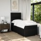 vidaXL Boxspringbett mit Matratze Schwarz 90x190 cm Stoff vidaXL Boxspringbett mit Matratze Schwarz 90x190 cm Stoff