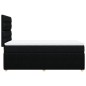 vidaXL Boxspringbett mit Matratze Schwarz 90x190 cm Stoff vidaXL Boxspringbett mit Matratze Schwarz 90x190 cm Stoff