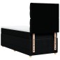 vidaXL Boxspringbett mit Matratze Schwarz 90x190 cm Stoff vidaXL Boxspringbett mit Matratze Schwarz 90x190 cm Stoff