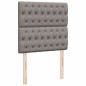 vidaXL Boxspringbett mit Matratze Taupe 90x190 cm Stoff vidaXL Boxspringbett mit Matratze Taupe 90x190 cm Stoff