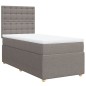 vidaXL Boxspringbett mit Matratze Taupe 90x190 cm Stoff vidaXL Boxspringbett mit Matratze Taupe 90x190 cm Stoff