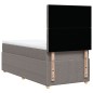 vidaXL Boxspringbett mit Matratze Taupe 90x190 cm Stoff vidaXL Boxspringbett mit Matratze Taupe 90x190 cm Stoff
