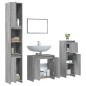 vidaXL 4-tlg. Badmöbel-Set Grau Sonoma Holzwerkstoff vidaXL 4-tlg. Badmöbel-Set Grau Sonoma Holzwerkstoff