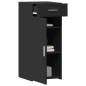 vidaXL Sideboard Schwarz 40x42,5x93 cm Holzwerkstoff vidaXL Sideboard Schwarz 40x42,5x93 cm Holzwerkstoff
