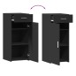 vidaXL Sideboard Schwarz 40x42,5x93 cm Holzwerkstoff vidaXL Sideboard Schwarz 40x42,5x93 cm Holzwerkstoff