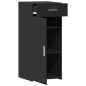 vidaXL Sideboard Schwarz 40x42,5x93 cm Holzwerkstoff vidaXL Sideboard Schwarz 40x42,5x93 cm Holzwerkstoff