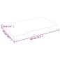 Tischplatte Hellbraun 80x50x6 cm Massivholz Eiche Behandelt Tischplatte Hellbraun 80x50x6 cm Massivholz Eiche Behandelt