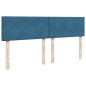 vidaXL Boxspringbett mit Matratze Dunkelblau 200x200 cm Samt vidaXL Boxspringbett mit Matratze Dunkelblau 200x200 cm Samt