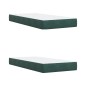 vidaXL Boxspringbett mit Matratze Dunkelgrün 200x200 cm Samt vidaXL Boxspringbett mit Matratze Dunkelgrün 200x200 cm Samt