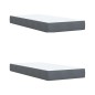 vidaXL Boxspringbett mit Matratze Dunkelgrau 200x200 cm Samt vidaXL Boxspringbett mit Matratze Dunkelgrau 200x200 cm Samt