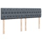vidaXL Boxspringbett mit Matratze Dunkelgrau 200x200 cm Samt vidaXL Boxspringbett mit Matratze Dunkelgrau 200x200 cm Samt