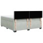 vidaXL Boxspringbett mit Matratze Hellgrau 200x200 cm Samt vidaXL Boxspringbett mit Matratze Hellgrau 200x200 cm Samt