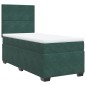 vidaXL Boxspringbett mit Matratze Dunkelgrün 80x200 cm Samt vidaXL Boxspringbett mit Matratze Dunkelgrün 80x200 cm Samt