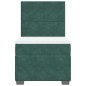 vidaXL Boxspringbett mit Matratze Dunkelgrün 80x200 cm Samt vidaXL Boxspringbett mit Matratze Dunkelgrün 80x200 cm Samt
