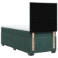 vidaXL Boxspringbett mit Matratze Dunkelgrün 80x200 cm Samt vidaXL Boxspringbett mit Matratze Dunkelgrün 80x200 cm Samt