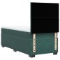 vidaXL Boxspringbett mit Matratze Dunkelgrün 80x200 cm Samt vidaXL Boxspringbett mit Matratze Dunkelgrün 80x200 cm Samt