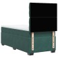 vidaXL Boxspringbett mit Matratze Dunkelgrün 80x200 cm Samt vidaXL Boxspringbett mit Matratze Dunkelgrün 80x200 cm Samt