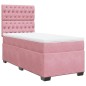 vidaXL Boxspringbett mit Matratze Rosa 80x200 cm Samt vidaXL Boxspringbett mit Matratze Rosa 80x200 cm Samt
