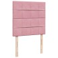 vidaXL Boxspringbett mit Matratze Rosa 80x200 cm Samt vidaXL Boxspringbett mit Matratze Rosa 80x200 cm Samt