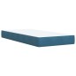 vidaXL Boxspringbett mit Matratze Blau 80x200 cm Samt vidaXL Boxspringbett mit Matratze Blau 80x200 cm Samt