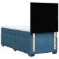 vidaXL Boxspringbett mit Matratze Blau 90x190 cm Samt vidaXL Boxspringbett mit Matratze Blau 90x190 cm Samt
