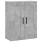 Highboard Betongrau 69,5x34x180 cm Holzwerkstoff Highboard Betongrau 69,5x34x180 cm Holzwerkstoff