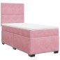 vidaXL Boxspringbett mit Matratze Rosa 90x200 cm Samt vidaXL Boxspringbett mit Matratze Rosa 90x200 cm Samt