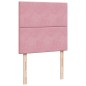 vidaXL Boxspringbett mit Matratze Rosa 90x200 cm Samt vidaXL Boxspringbett mit Matratze Rosa 90x200 cm Samt