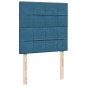 vidaXL Boxspringbett mit Matratze Blau 90x200 cm Samt vidaXL Boxspringbett mit Matratze Blau 90x200 cm Samt