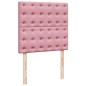 vidaXL Boxspringbett mit Matratze Rosa 90x200 cm Samt vidaXL Boxspringbett mit Matratze Rosa 90x200 cm Samt