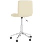 Esszimmerstühle 2 Stk. Drehbar Creme Stoff Esszimmerstühle 2 Stk. Drehbar Creme Stoff
