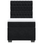 vidaXL Boxspringbett mit Matratze Schwarz 100x200 cm Samt vidaXL Boxspringbett mit Matratze Schwarz 100x200 cm Samt