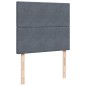 vidaXL Boxspringbett mit Matratze Dunkelgrau 120x200 cm Samt vidaXL Boxspringbett mit Matratze Dunkelgrau 120x200 cm Samt