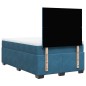 vidaXL Boxspringbett mit Matratze Blau 120x200 cm Samt vidaXL Boxspringbett mit Matratze Blau 120x200 cm Samt