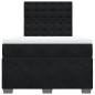 vidaXL Boxspringbett mit Matratze Schwarz 120x200 cm Samt vidaXL Boxspringbett mit Matratze Schwarz 120x200 cm Samt