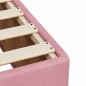 vidaXL Boxspringbett mit Matratze Rosa 140x190 cm Samt vidaXL Boxspringbett mit Matratze Rosa 140x190 cm Samt