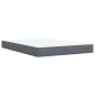 vidaXL Boxspringbett mit Matratze Dunkelgrau 140x190 cm Samt vidaXL Boxspringbett mit Matratze Dunkelgrau 140x190 cm Samt